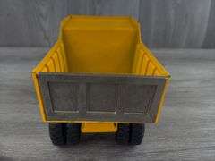 Hubley Mighty Metal Dump Truck, Original Box, 11 1/2” Long