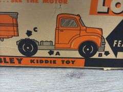 Hubley Log Truck, 12 1/2” Long, Original Box-Missing End Flaps