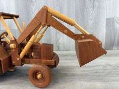 Custom Built Wood Backhoe/Loader, Tractor Is 13”