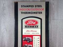 Ford Tractor Indoor/Outdoor Steel Thermometer, 24” Long
