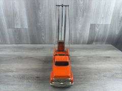 Hubley Mighty-Metal Pile-Driver Truck, 13” Long