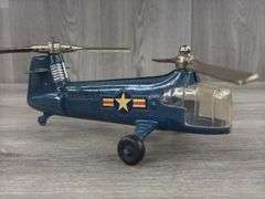 Hubley Metal Toy Copter, Original Box, 9” Long, No. 483