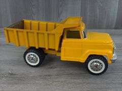 Hubley Mighty Metal Dump Truck, Original Box, 11 1/2” Long