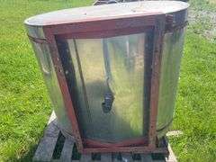 Chem Farm stainless steel saddle tanks