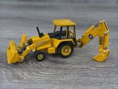 John Deere 310D Backhoe/Loader & Cat 12G Motor Grader, 1/64, Ertl
