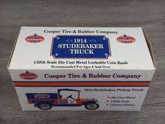 1914 Studebaker Cooper Tires Road Service Truck Bank, 1/25
