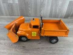 Tonka Toys State Hi-Way Dept. Plow/Dump Truck, 17 1/2” Long