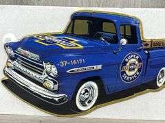 Chevrolet Apache Metal Cutout Sign, 19” Wide, Open Road Brand