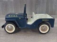 Tonka Jeep U.S.A.F. Truck, 10” Long, Missing Parts