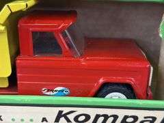 Structo Kom-Pak Dump Truck, 9” Long, Original Box