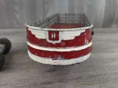 Hubley Truck & Stake Trailer, 17 1/2” Long, Has Been Painted