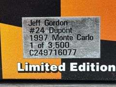 Jeff Gordon #24 DuPont 1997 Monte Carlo Stock Car Bank, 1/24, Limited Edition, 1 Of 3,500, Racing Collectables Club Of America