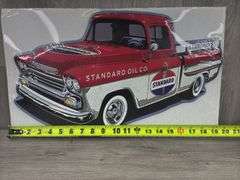Standard Oil Co. Metal Cutout Sign, 19” Wide