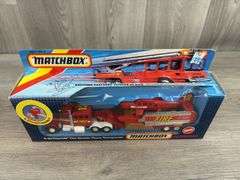 K-134 Peterbilt Fire Spotter Plane Transporter, 11 1/2” Long, Matchbox