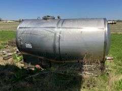 1250 Gallon Stainless Steel fertilizer tank.