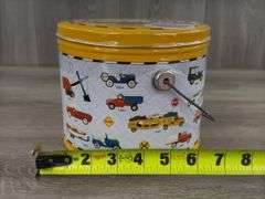 Tonka Toys Metal Pail W/Molded Tonka Cookies, Sealed
