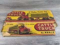 Hubley Cattle Truck, 12 1/2” Long, Original Box-Missing End Flaps