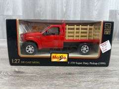 1999 Ford F350 Super Duty Stake Truck, 1/27, Maisto