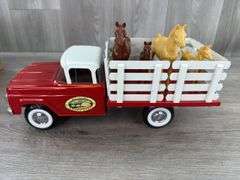 Ny-Lint Happy Acres Ford Stake Truck, 14” Long, Ny-Lint Toys
