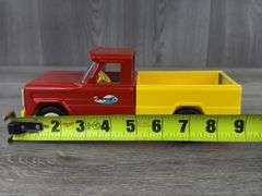 Structo Pickup Truck, 9” Long, Metal Truck & Plastic Bed