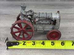 Fordson Cast Iron Tractor W/Driver, 6” Long, Arcade