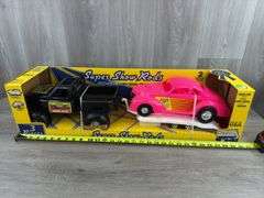 Super Show Rods Ford 4x4 Truck, ‘40 Ford & Trailer, 29” Long