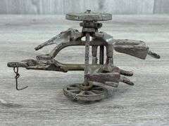 Arcade Cast Iron 2 Bottom Plow, 5 1/2” Long