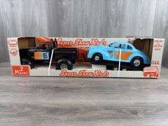 Super Show Rods Car, Ford 4x4 Truck & Trailer, 29 1/2” Long