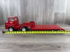 Tonka Truck & Flatbed Trailer, 26 1/2” Long