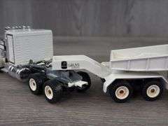 Grove Worldwide Tractor Trailer W/Cat D25D Dump Truck, 1/64