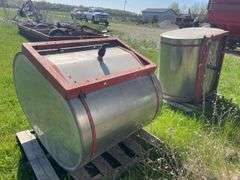 Chem Farm stainless steel saddle tanks
