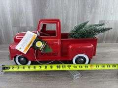 Farm Fresh Christmas Tree Lighted Truck, 19” Long