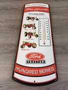 Ford Tractor Hundred Series Steel Indoor Thermometer, 24” Long