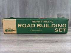 Hubley Mighty-Metal 4 Pc. Road Building Set, Original Box