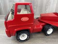 Tonka Truck & Flatbed Trailer, 26 1/2” Long