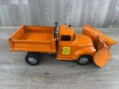 Tonka Toys State Hi-Way Dept. Plow/Dump Truck, 17 1/2” Long
