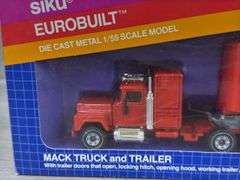 Mack Coca-Cola Truck & Trailer, 1/55, Siku