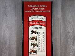 Ford Tractor Hundred Series Steel Indoor Thermometer, 24” Long