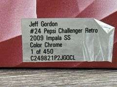 Jeff Gordon #24 Pepsi Challenger Retro 2009 Impala SS Color Chrome Stock Car, 1/24, Certificate Of Authenticity, 1 Of 450, Action Race Fans Collectibles