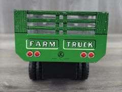 Ford 750 Friction Farm Truck, 10 1/2” Long, Made In Japan