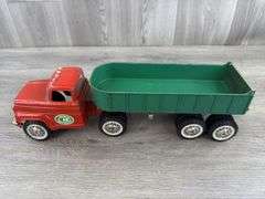 Hubley Mighty-Metal Truck & Dump Trailer, 17” Long