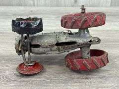 Fordson Cast Iron Tractor W/Driver, 6” Long, Arcade