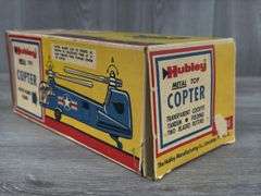 Hubley Metal Toy Copter, Original Box, 9” Long, No. 483