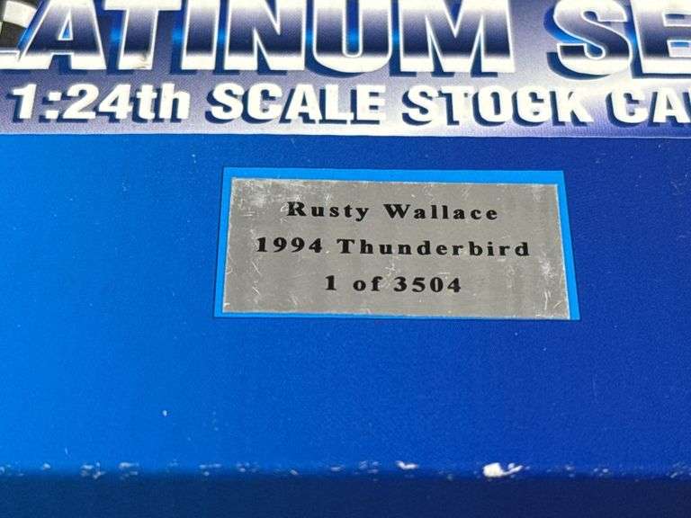 Rusty Wallace #2 Ford Motorsport 1994 Thunderbird Stock Car Bank, 1/24, 1 Of 3504, Action Racing Collectables Platinum Series