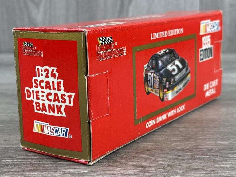 Dennis Setzer #59 Alliance Thunderbird Stock Car Bank, 1/24, 1995 Limited Edition, 1 Of 3000, Racing Champions