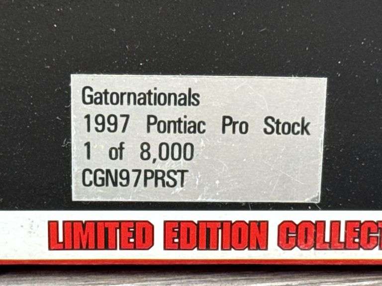 Gatornationals 28th Annual MAC Tools 1997 Pontiac Pro Stock, 1/24, Limited Edition, 1 Of 8000, Action