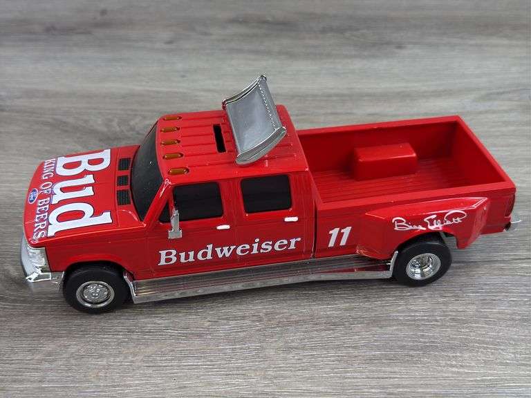 Bill Elliott #11 Budweiser Ford Dually Truck Bank, 1/24, Action Racing Collectables