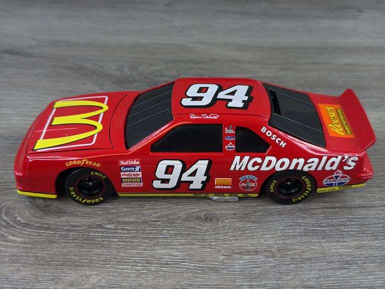 Bill Elliott #94 Mac Tonight 1997 Thunderbird Stock Car Bank, 1/24, Limited Edition, 1 Of 7500, Action