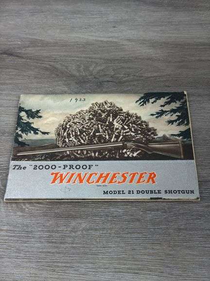 The 2000-Proof Winchester Model 21 Double Shotgun Pamphlet, 1933, Includes 1933 Letter From DuPont Sporting Powder Division
