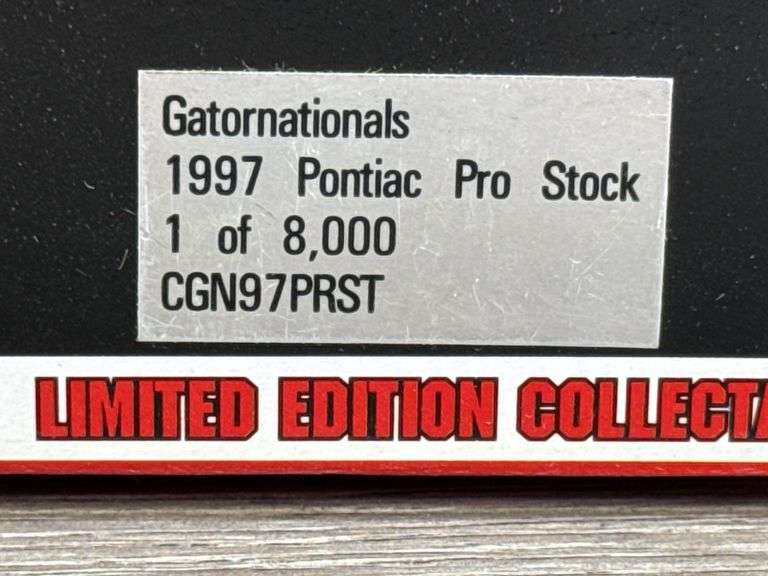Gatornationals 28th Annual MAC Tools 1997 Pontiac Pro Stock, 1/24, Limited Edition, 1 Of 8000, Action